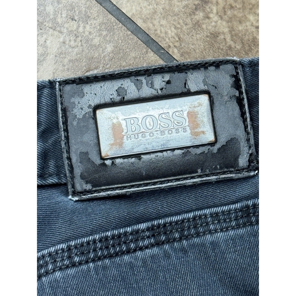 Boss Hugo Boss Men's Alabama Straight Leg Black Jeans - 34x34 - Picture 10 of 12